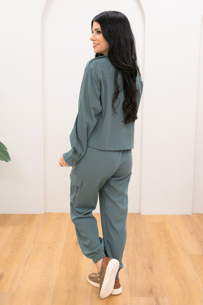 All Buttoned Up Cropped Jacket - 2 Colors!
