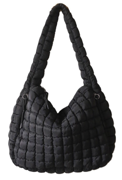 Premium Oversized Quilted Carryall Crossbody Bag - 4 Colors!