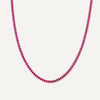 Maddie Necklace - Metallic Magenta