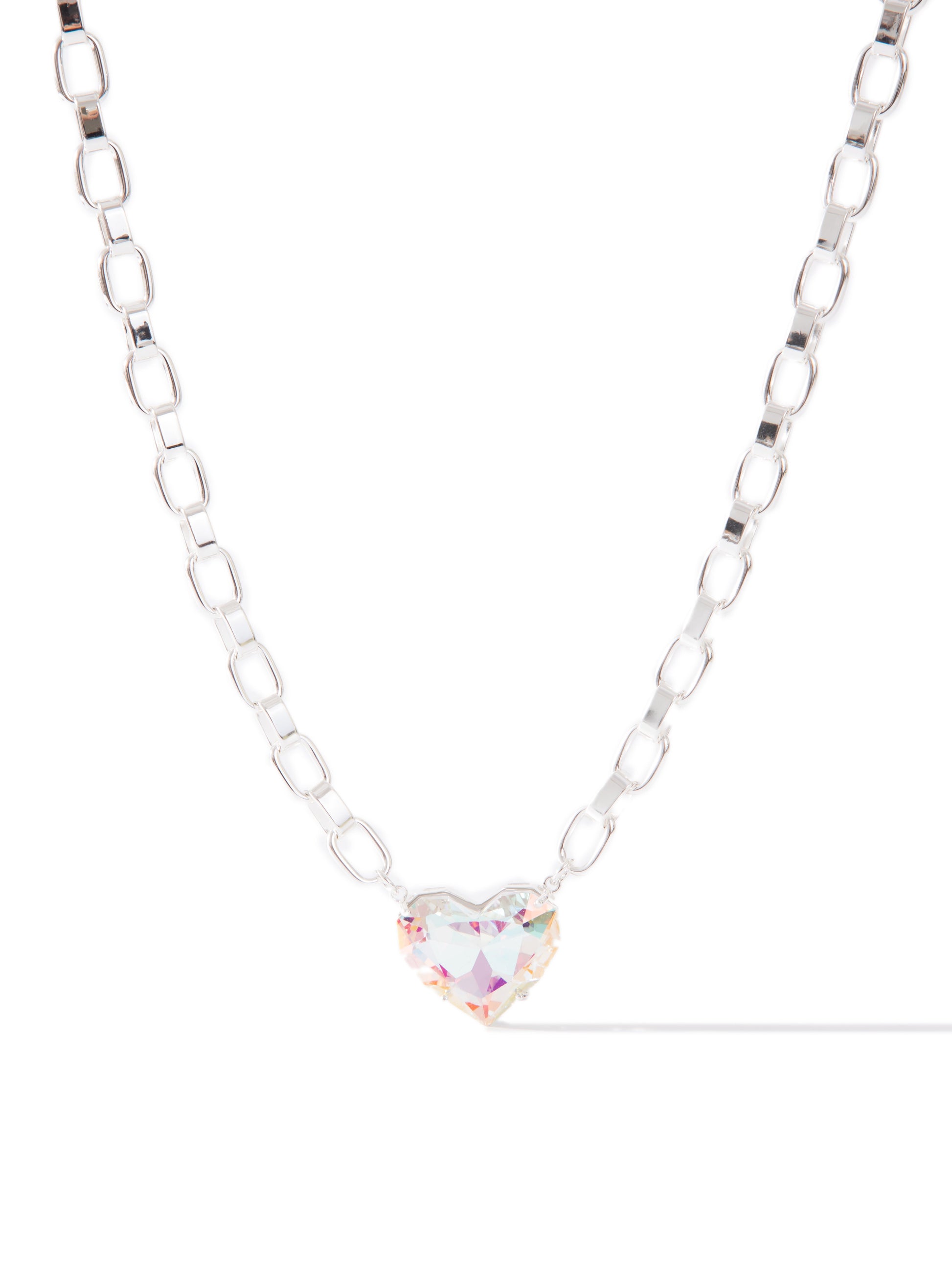 Summer Love Necklace - Liquid Metallic Pearl White