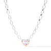 Summer Love Necklace - Liquid Metallic Pearl White