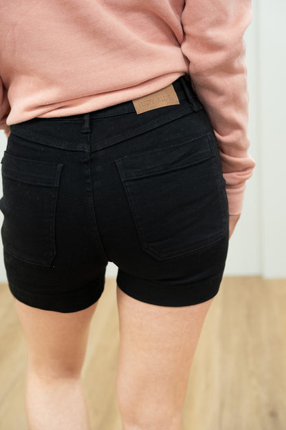 Judy Blue Summer Anthem High Rise Button Fly Trouser Shorts