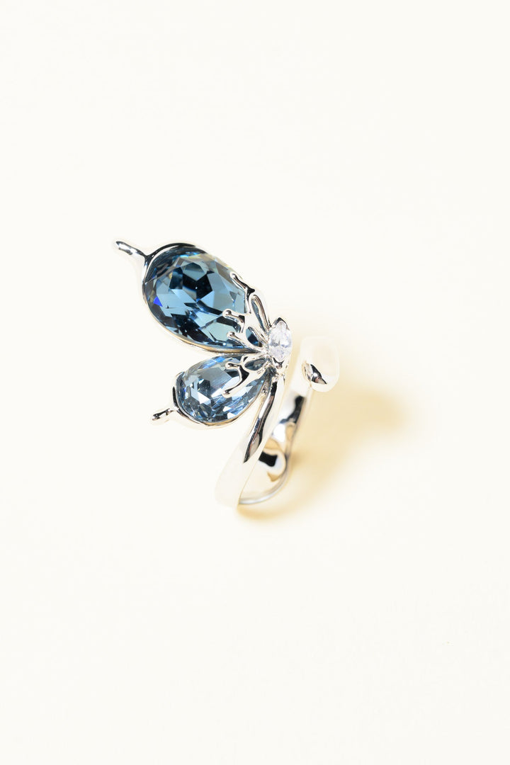 Midnight Ring - Silver Storm Blue