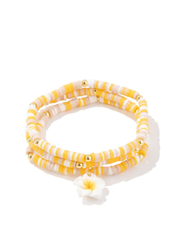 Blooming Beach Bracelet Set - Sunshine