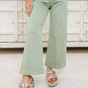 Clocked In By Risen - Tummy Control Adjustable Waistband Jeans - Olive