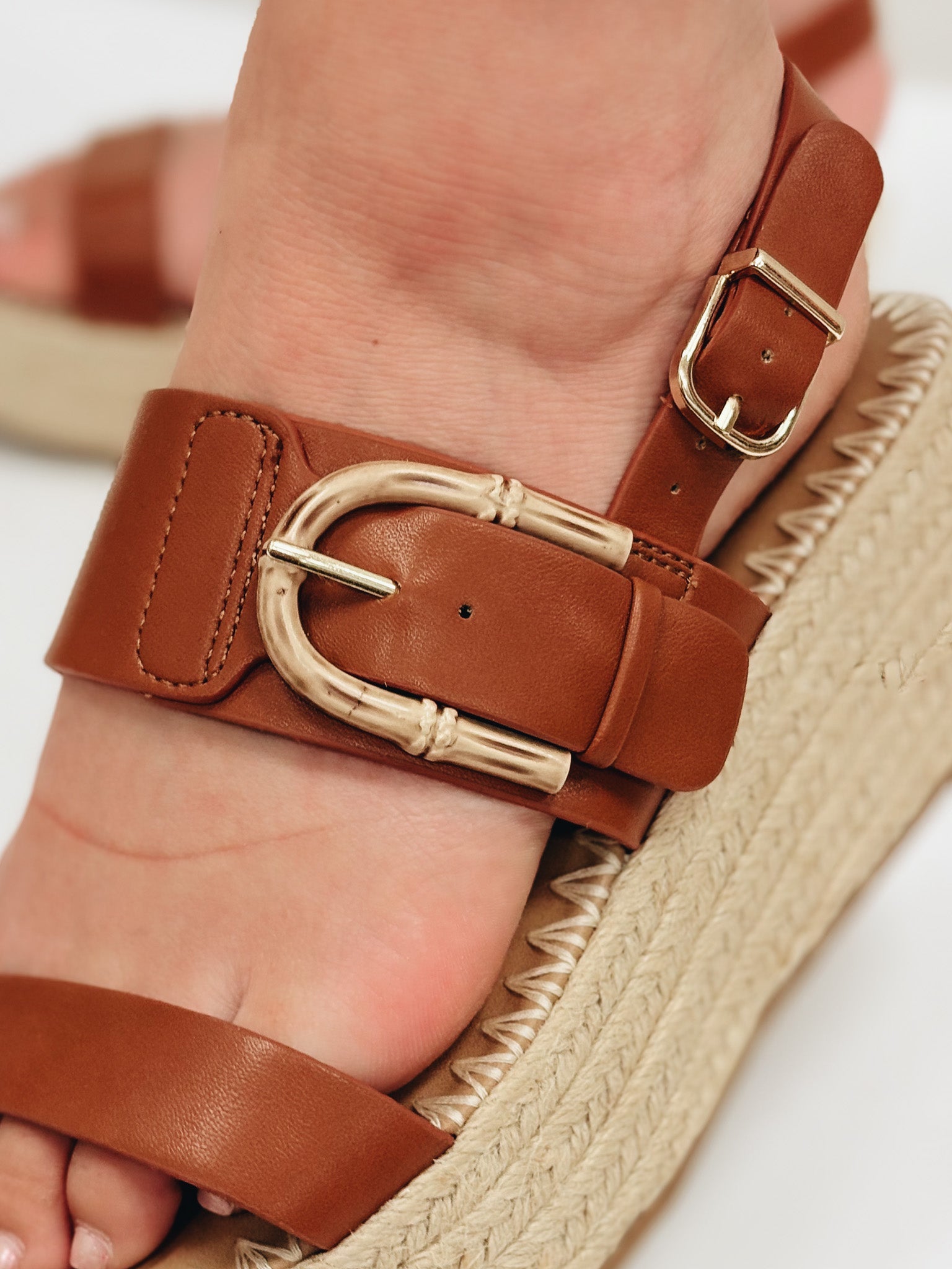 The Grand Platform Sandals - Tan