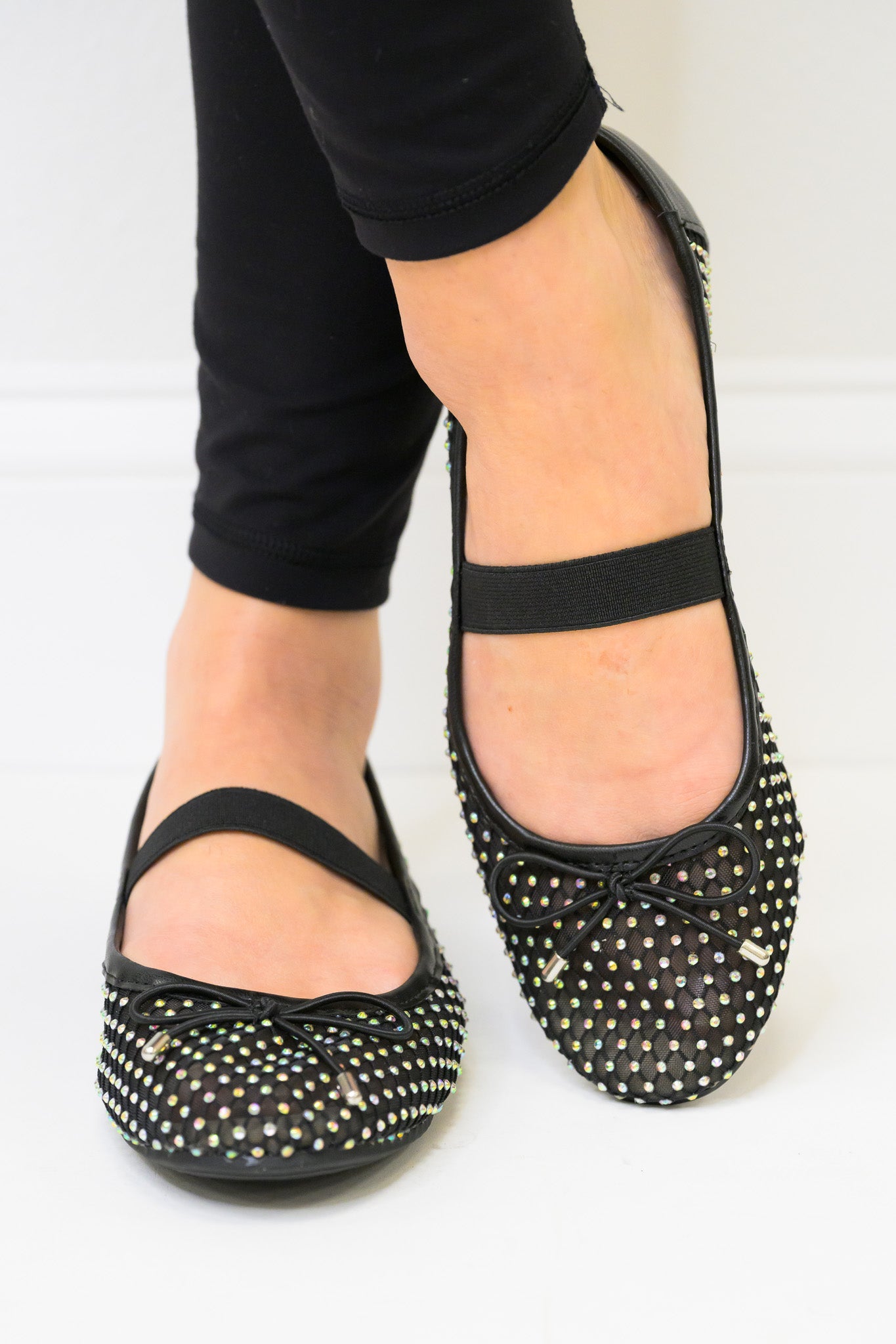MIA Unica Flats - Black Mesh