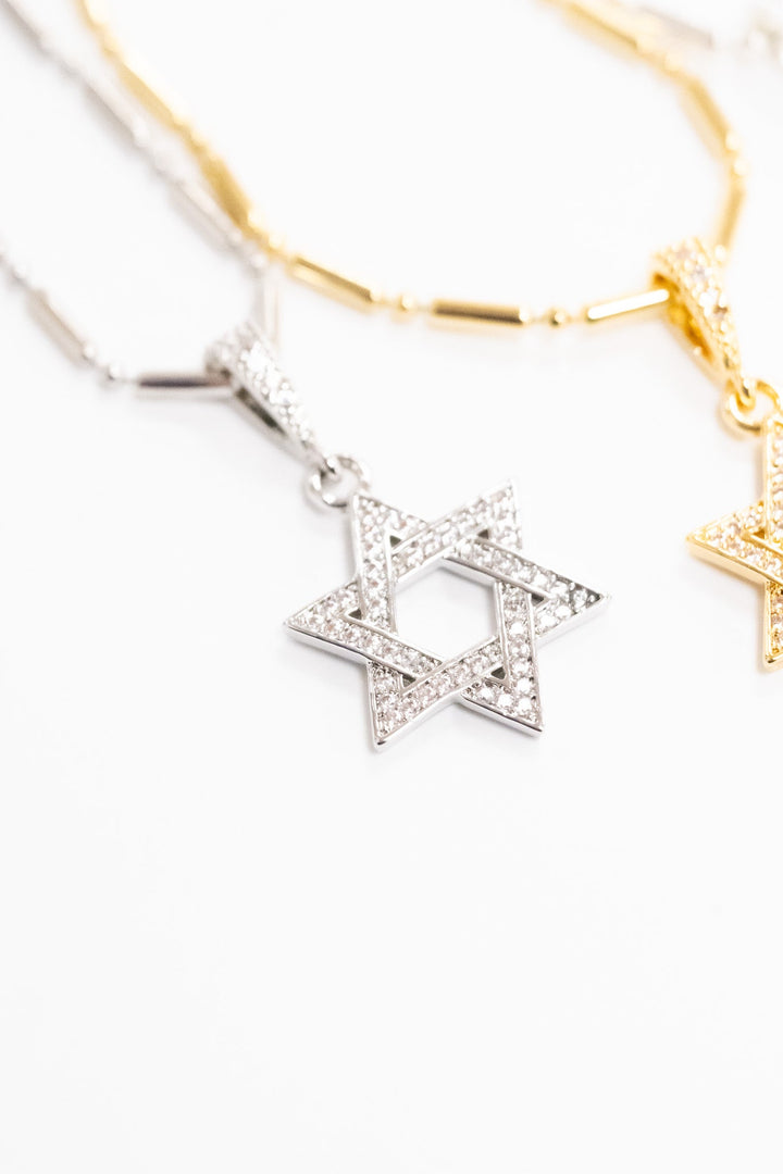 Star Of David Necklace - 3 Colors!