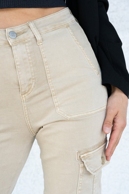 Made For You By Risen - High Rise Cargo Jogger Pants