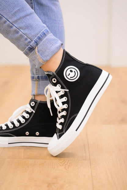 Ccocci Hattie Smiley Face High Top Sneakers - 3 Colors!