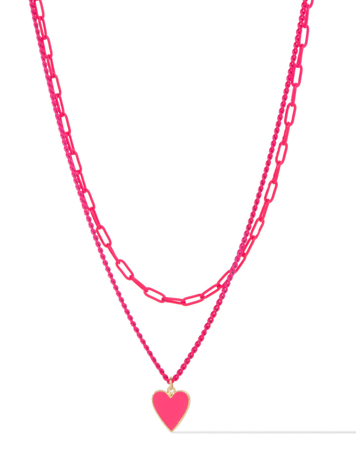 Our Time Necklace - BAR Babe Pink