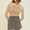 Wrapped In Style Faux Suede Skort - 3 Colors !