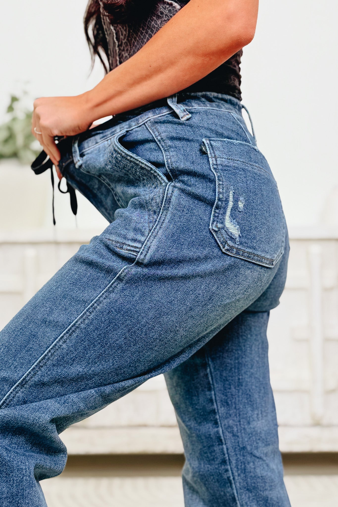 Going For It By Judy Blue - Vintage Wash Joggers - Dark