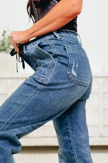 Going For It By Judy Blue - Vintage Wash Joggers - Dark