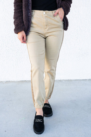 Risen Top Gun Jogger Jeans - Sand