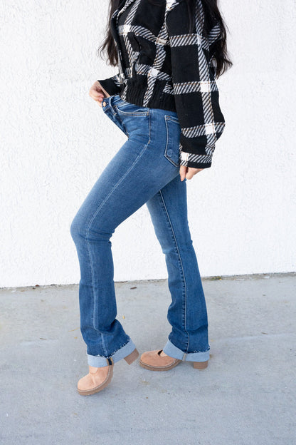 Something About You By Lovervet - High Rise Slim Bootcut Jeans
