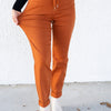 Icing On The Cake By Judy Blue - Auburn Orange Double Cuff Joggers