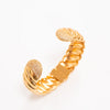 Crescent Moon Bracelet - Metallic Almond