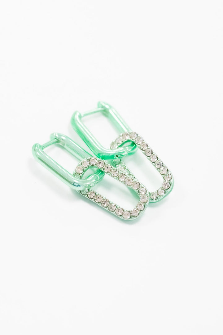 Vanna Pave Earrings - Liquid Metallic Fiji Island