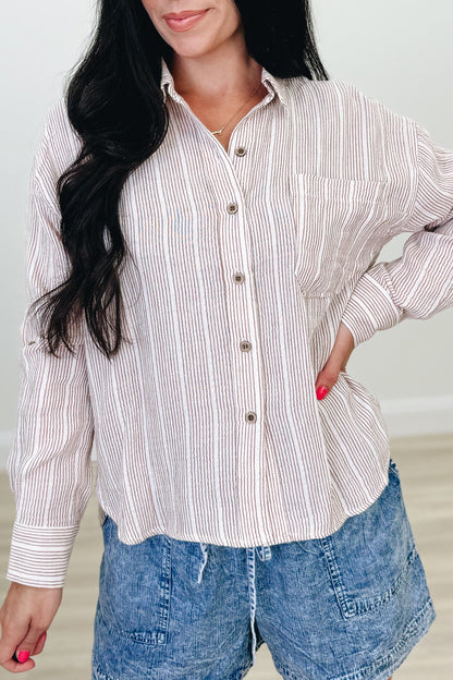 The Fresh Start Button Down Top - 2 Colors!