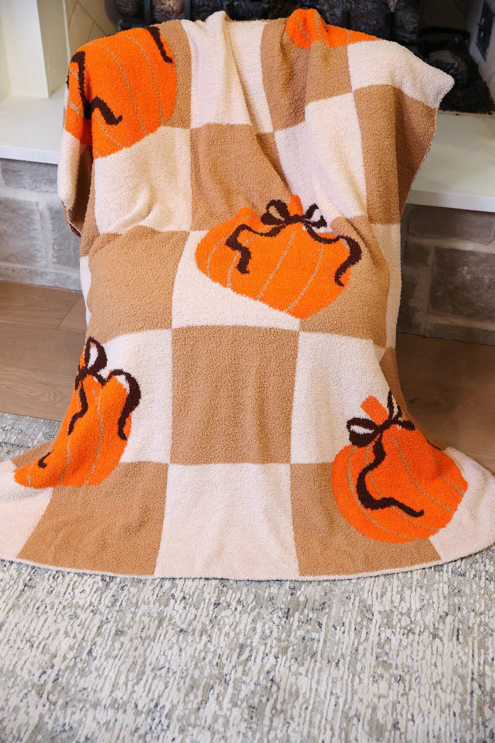 Harvest Hues Pumpkin Blanket