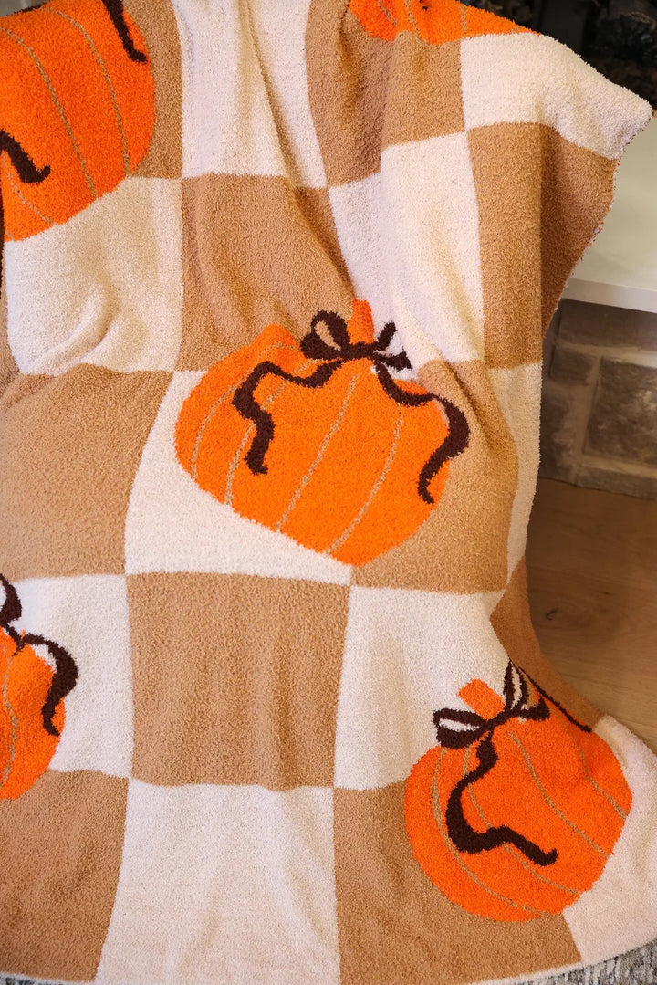 Harvest Hues Pumpkin Blanket