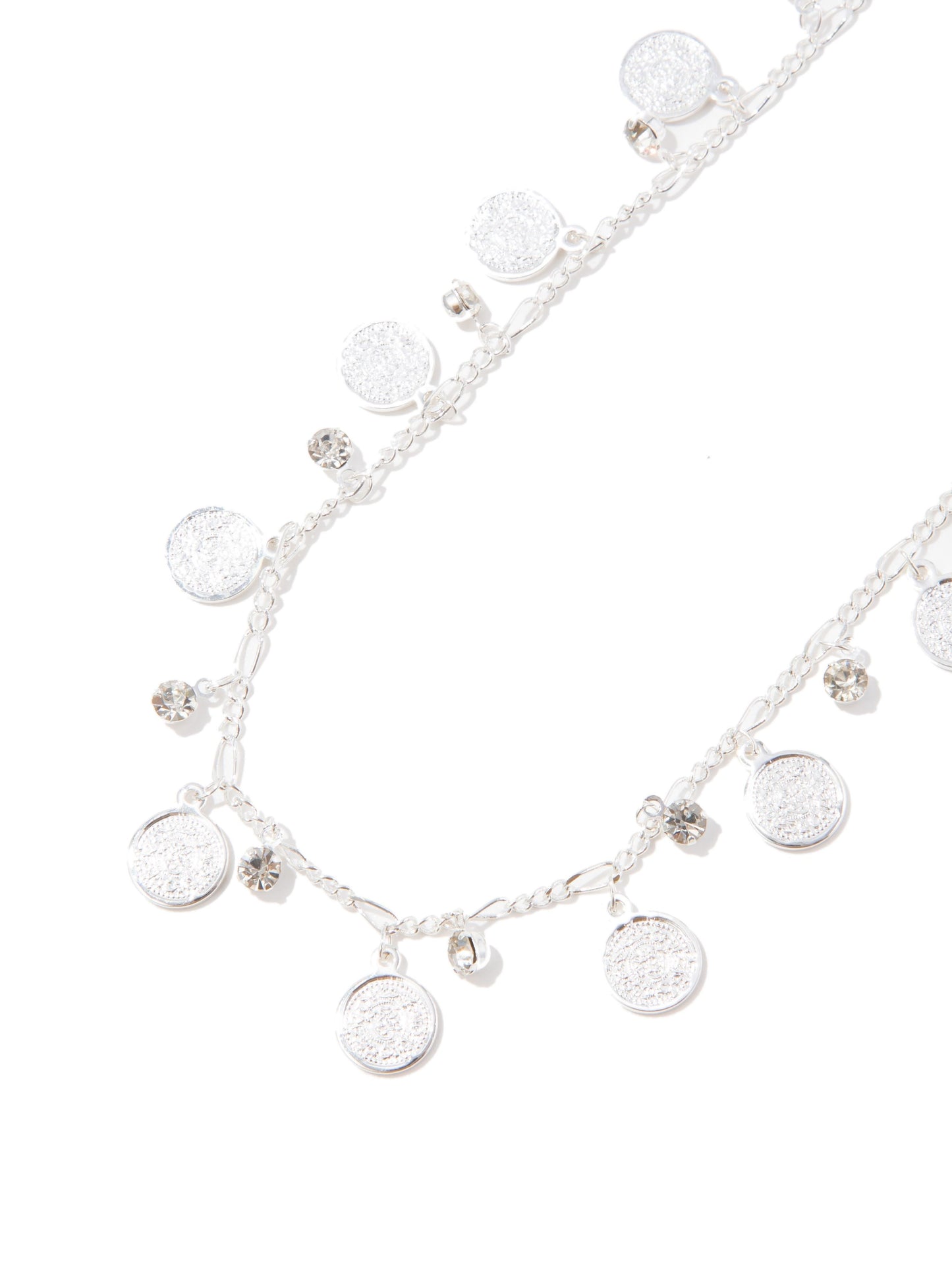 Treasure Hunt Necklace - Liquid Metallic Pearl White