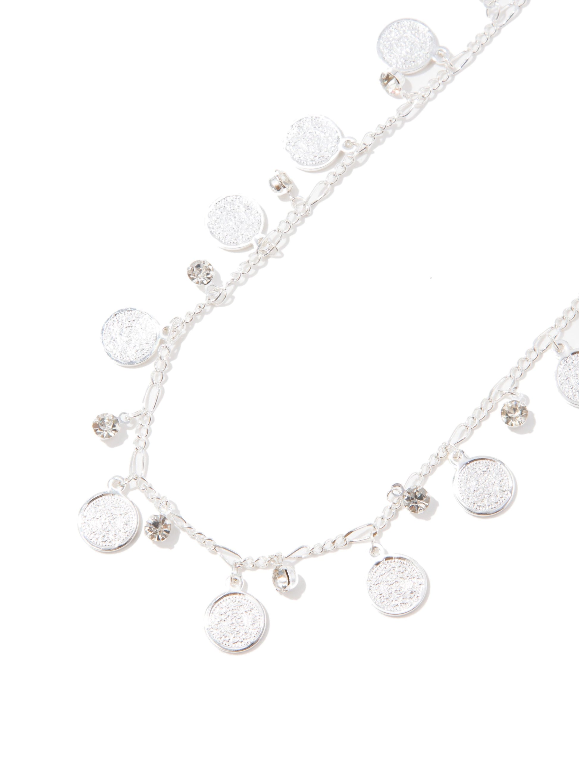 Treasure Hunt Necklace - Liquid Metallic Pearl White