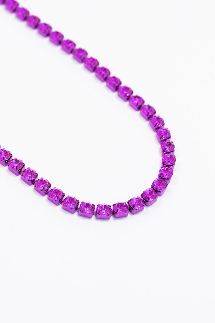 Ava Necklace Medium - Liquid Metallic Magenta Muse