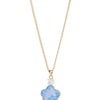 La Vie En Rose Necklace - Gold Ice Blue