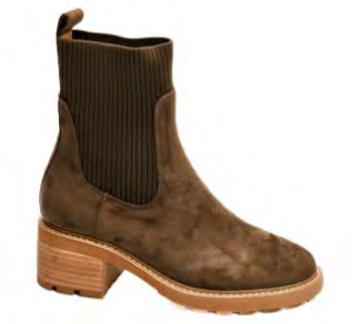 Corky's Goodness Gracious Booties - Khaki Faux Suede