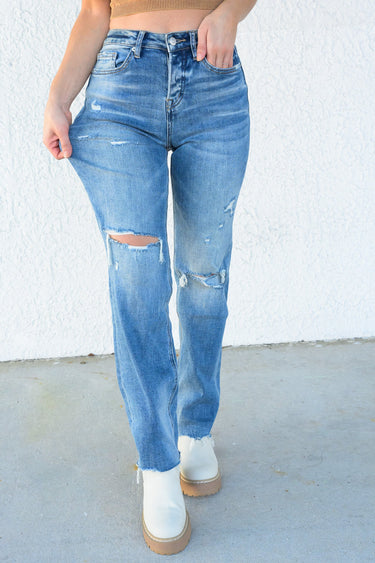 Fly Away By Mica - Straight Leg Jeans
