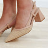 The Virginia Slingback Heels - Natural