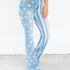 Judy Blue Born In The USA Bleach Flare Jeans