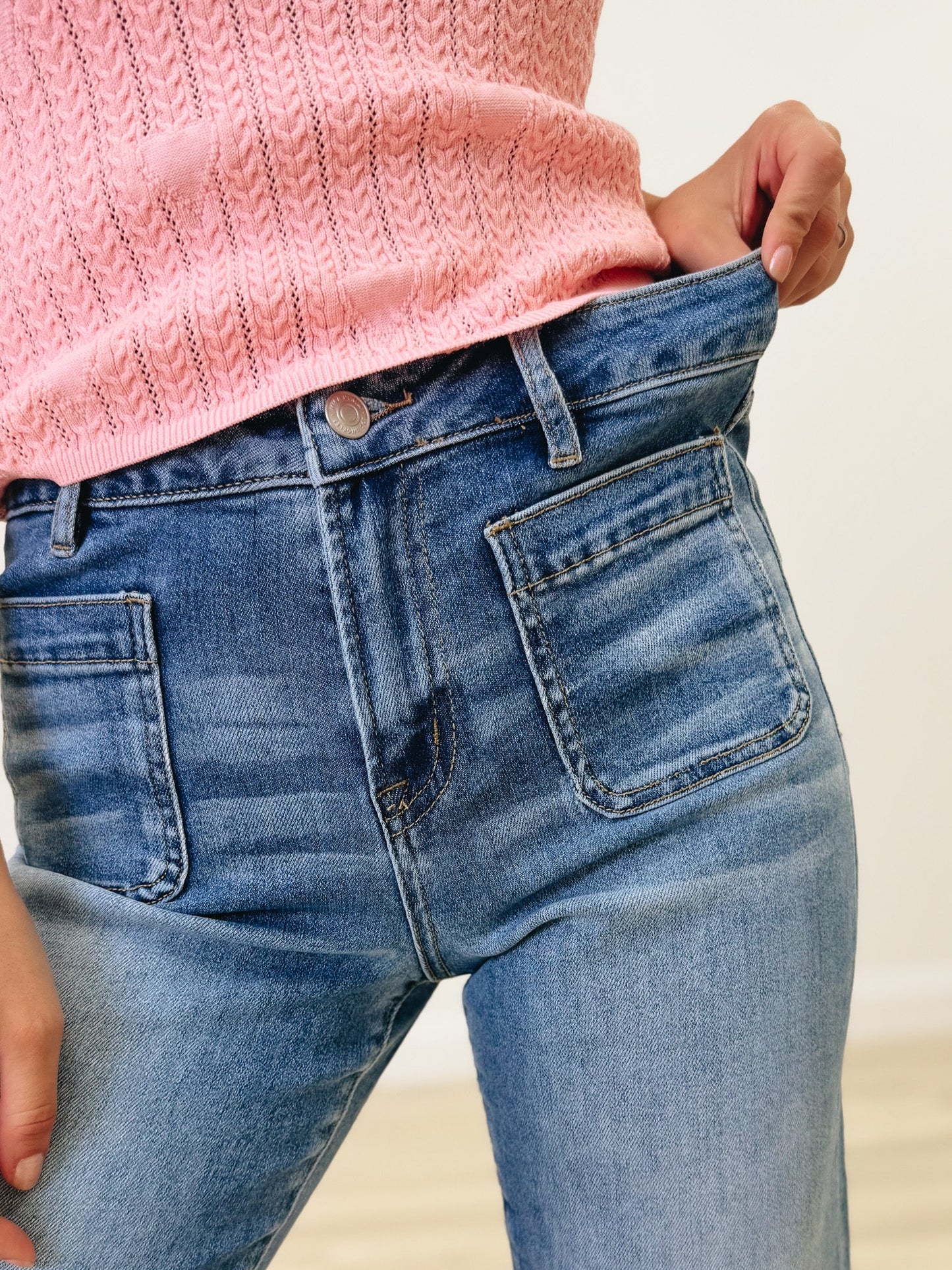 Classic Love By Mica - High Rise Wide Leg Jeans