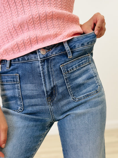 Classic Love By Mica - High Rise Wide Leg Jeans