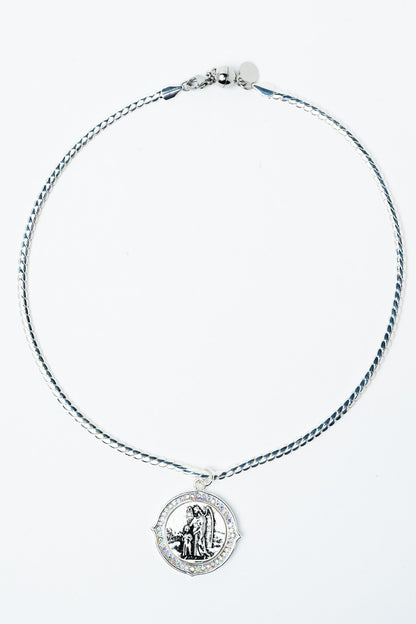 Time For Everything Necklace - Liquid Metallic Pearl White
