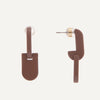Nia Earrings - Metallic Chocolate Mousse