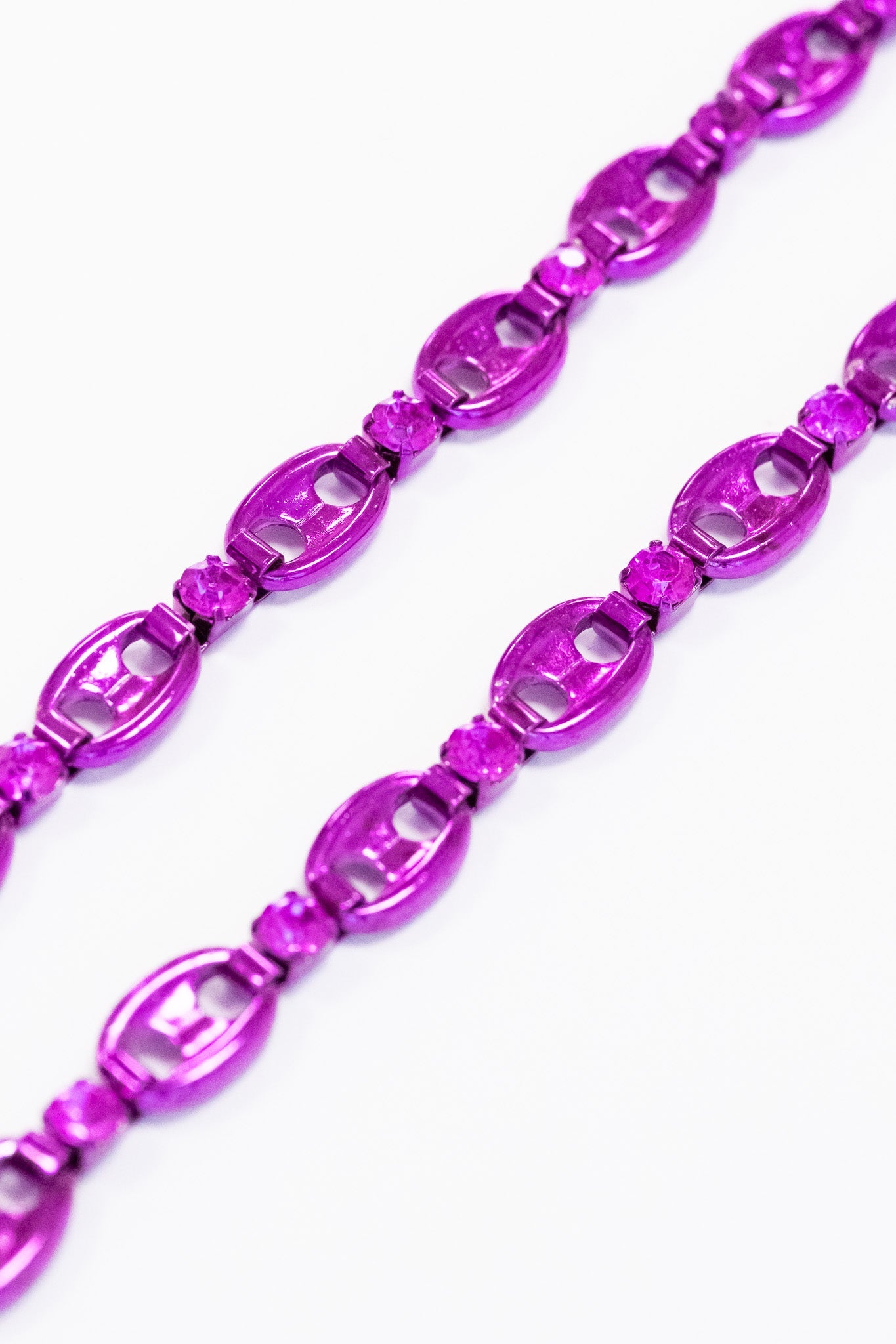 In The Club Necklace - Liquid Metallic Magenta Muse