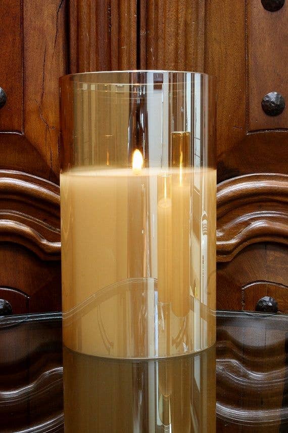 5.75x9.75" Champagne Radiance Poured Candle - By Alexa Rae