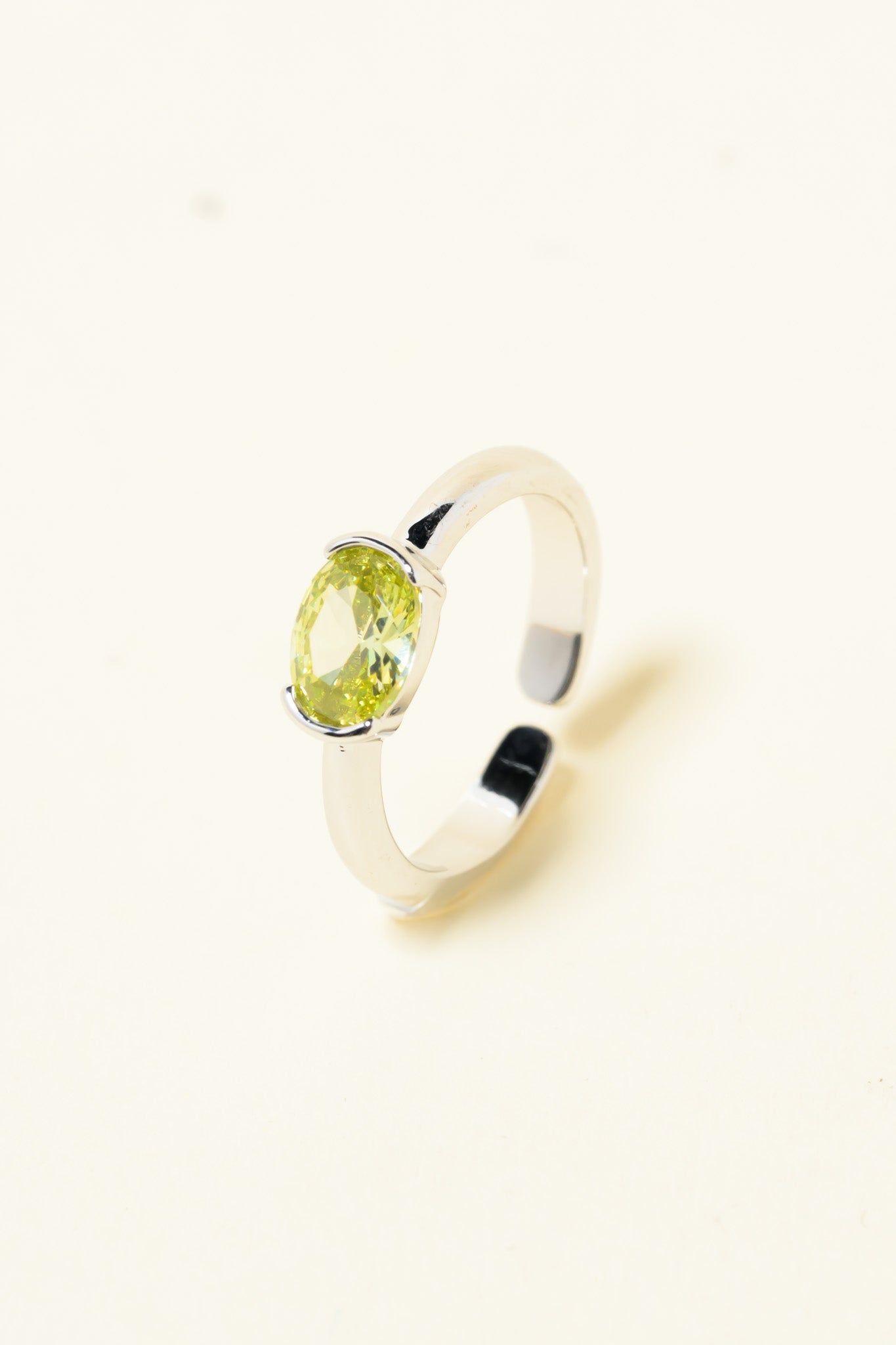 Raya Ring - Silver Lemon