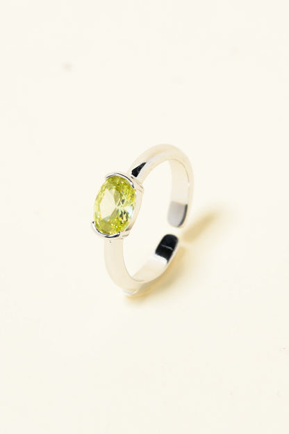 Raya Ring - Silver Lemon