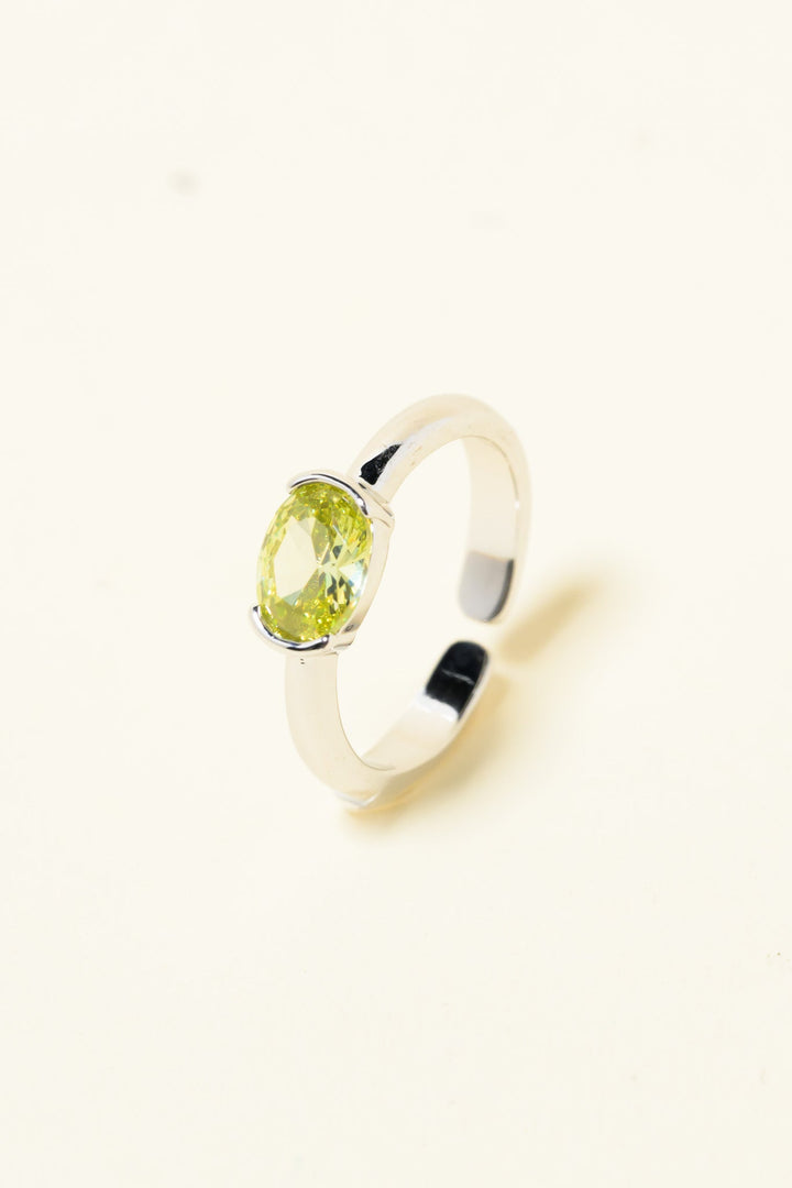 Raya Ring - Silver Lemon