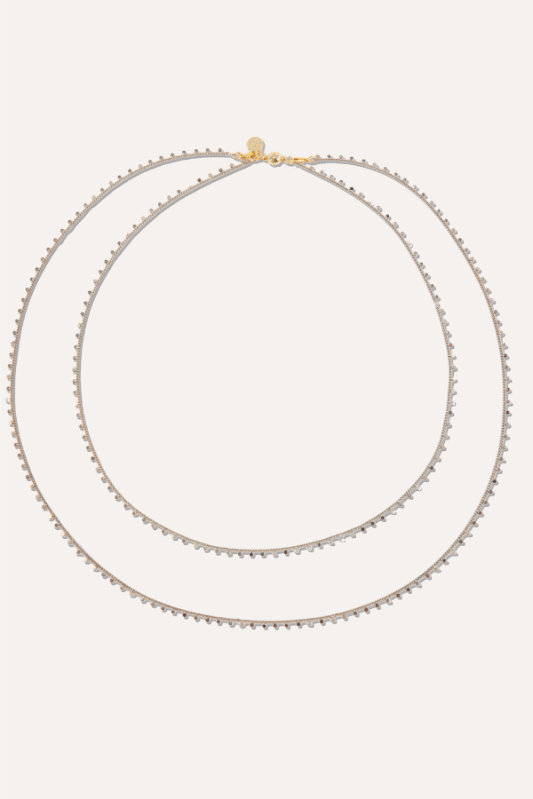 Starfall Necklace - Metallic Linen