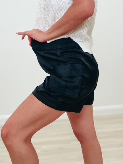 Soft Glow Satin Shorts - 3 Colors!