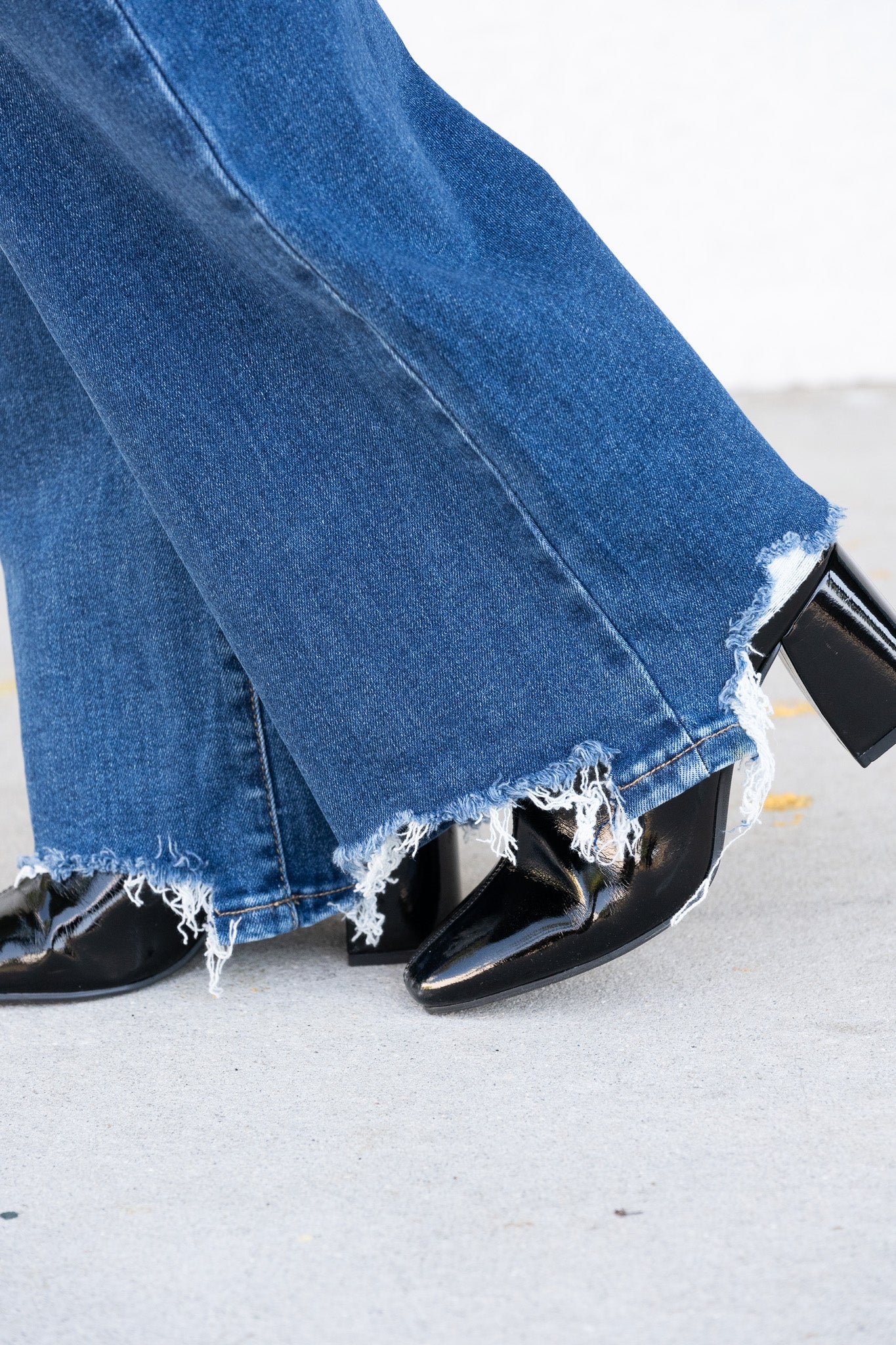 Brooke Jeans By Risen High Rise Wide Leg - Dark