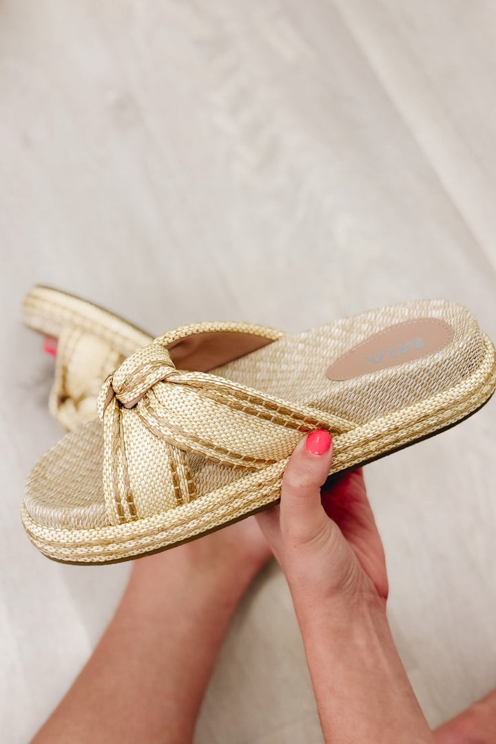 MIA Giade Sandals - Natural Gold
