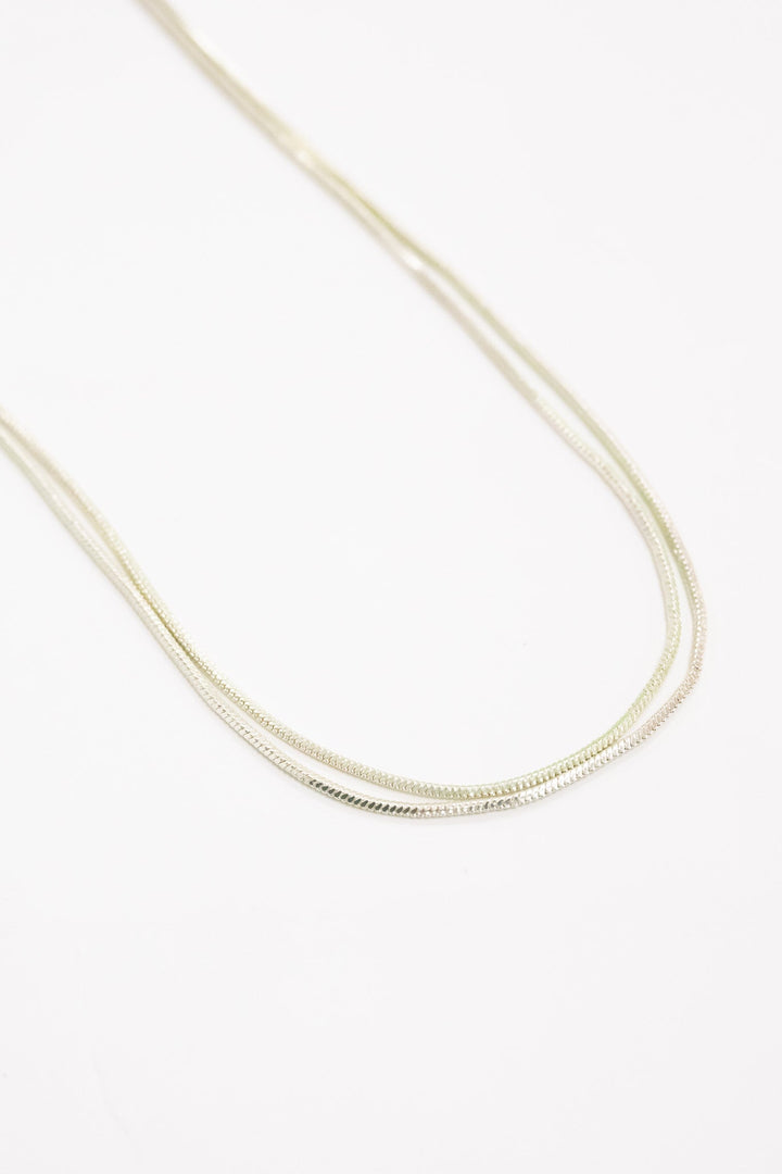 Halo Necklace - Metallic Mint Magnolia