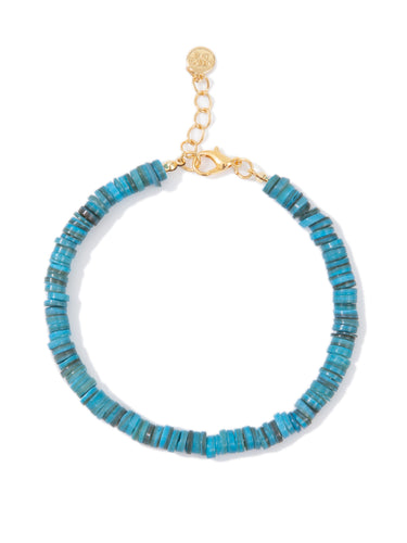 Turks And Caicos Anklet - Mykonos Blue