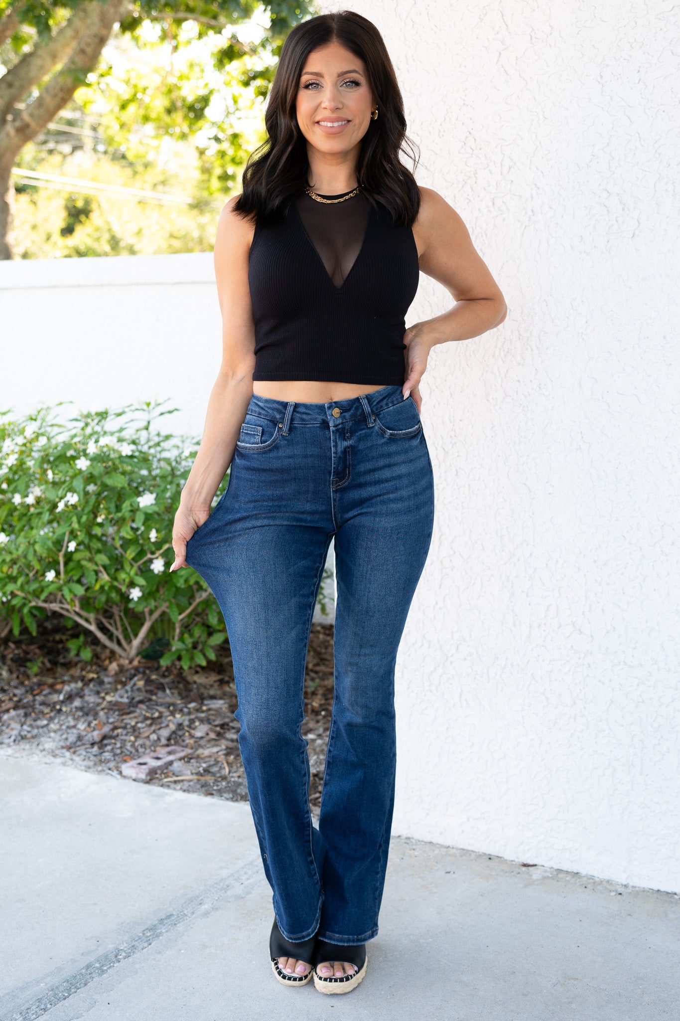 Mica Talladega Nights High Rise Bootcut Jeans